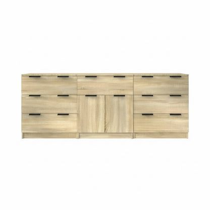 Dressoir Floris - 3-delig - sonoma eiken