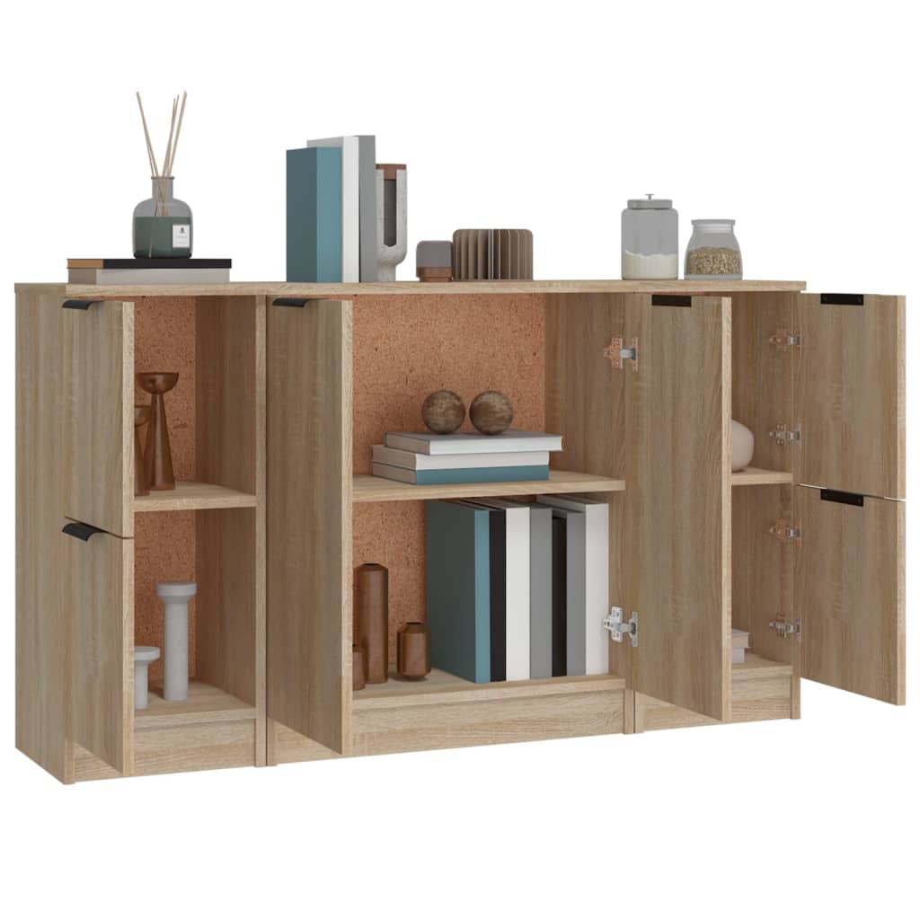 Dressoir Frederik - 3-delig - sonoma eiken