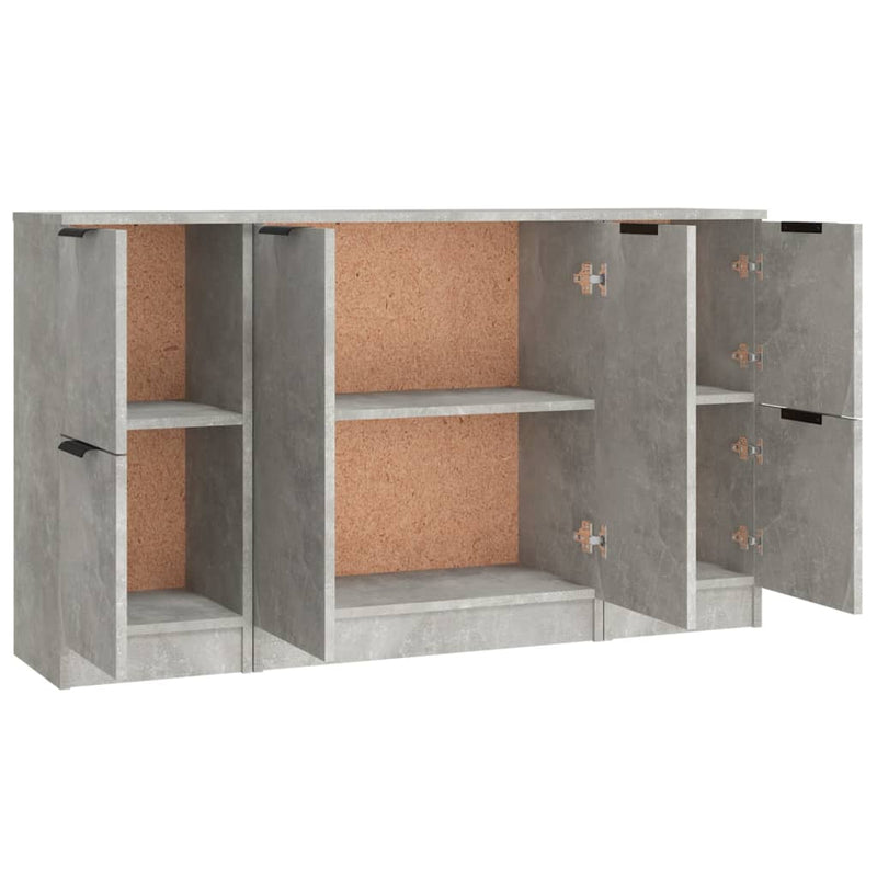 Dressoir Frederik - 3-delig - betongrijs – extra afbeelding