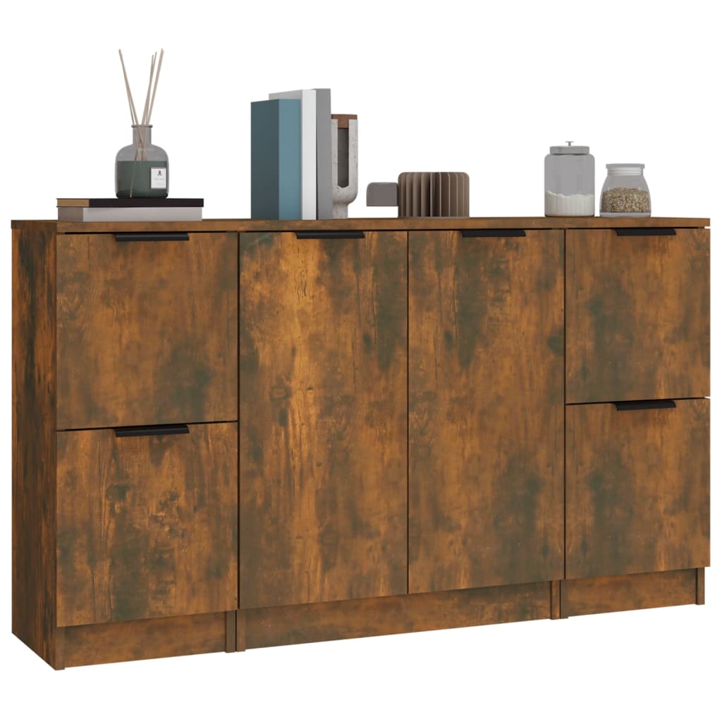 Dressoir Frederik - 3-delig - gerookt eiken