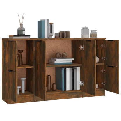 Dressoir Frederik - 3-delig - gerookt eiken
