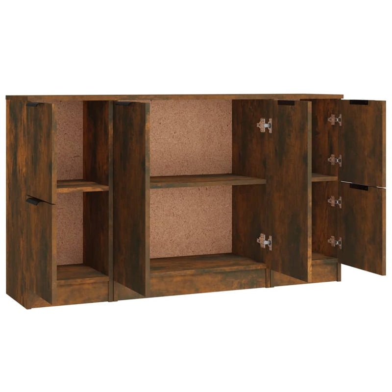 Dressoir Frederik - 3-delig - gerookt eiken – extra afbeelding