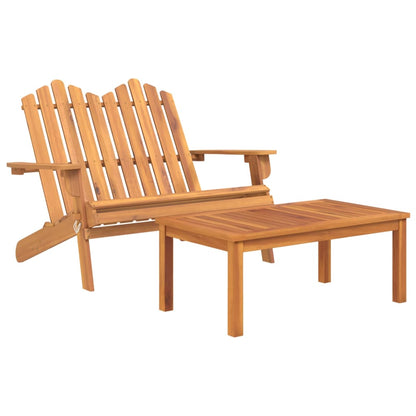 Tuinbank René - met salontafel - naturel