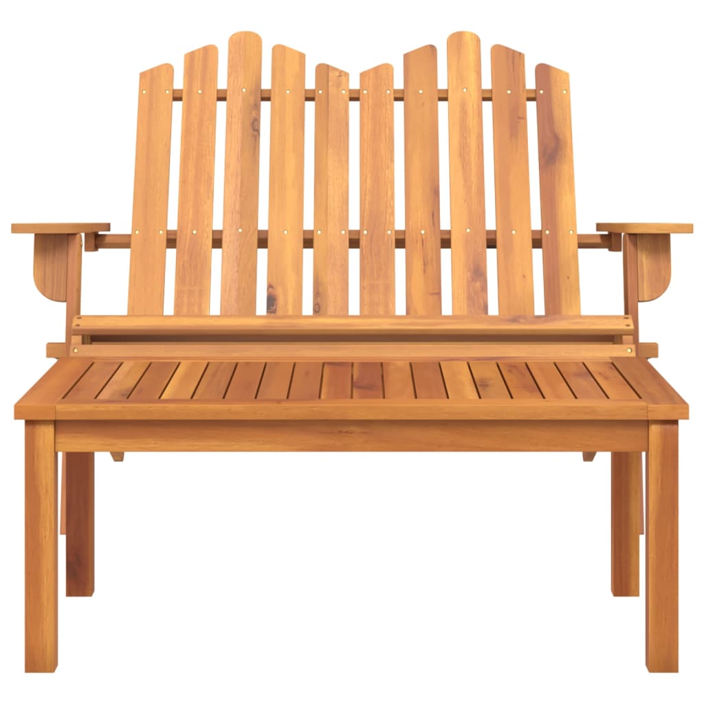 Tuinbank René - met salontafel - naturel