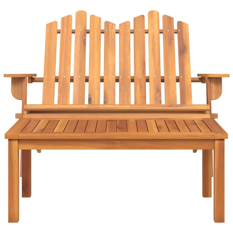 Tuinbank René - met salontafel - naturel