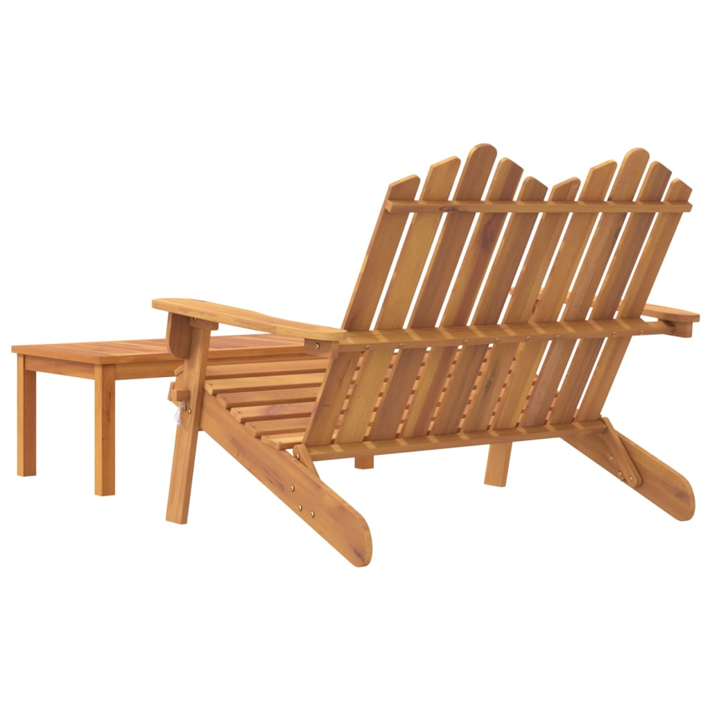 Tuinbank René - met salontafel - naturel