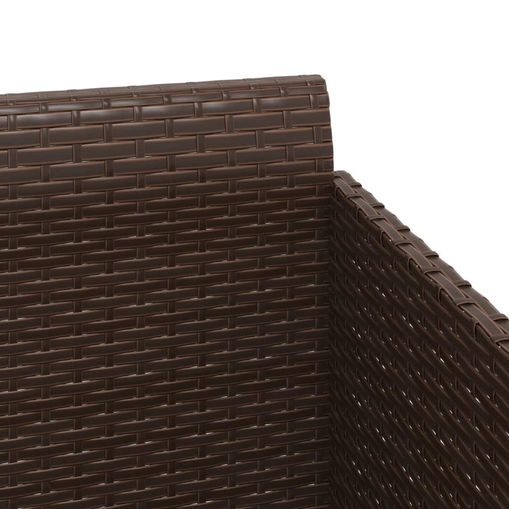 Ligbed Jelmer - 182x118x63 cm - met kussens - bruin
