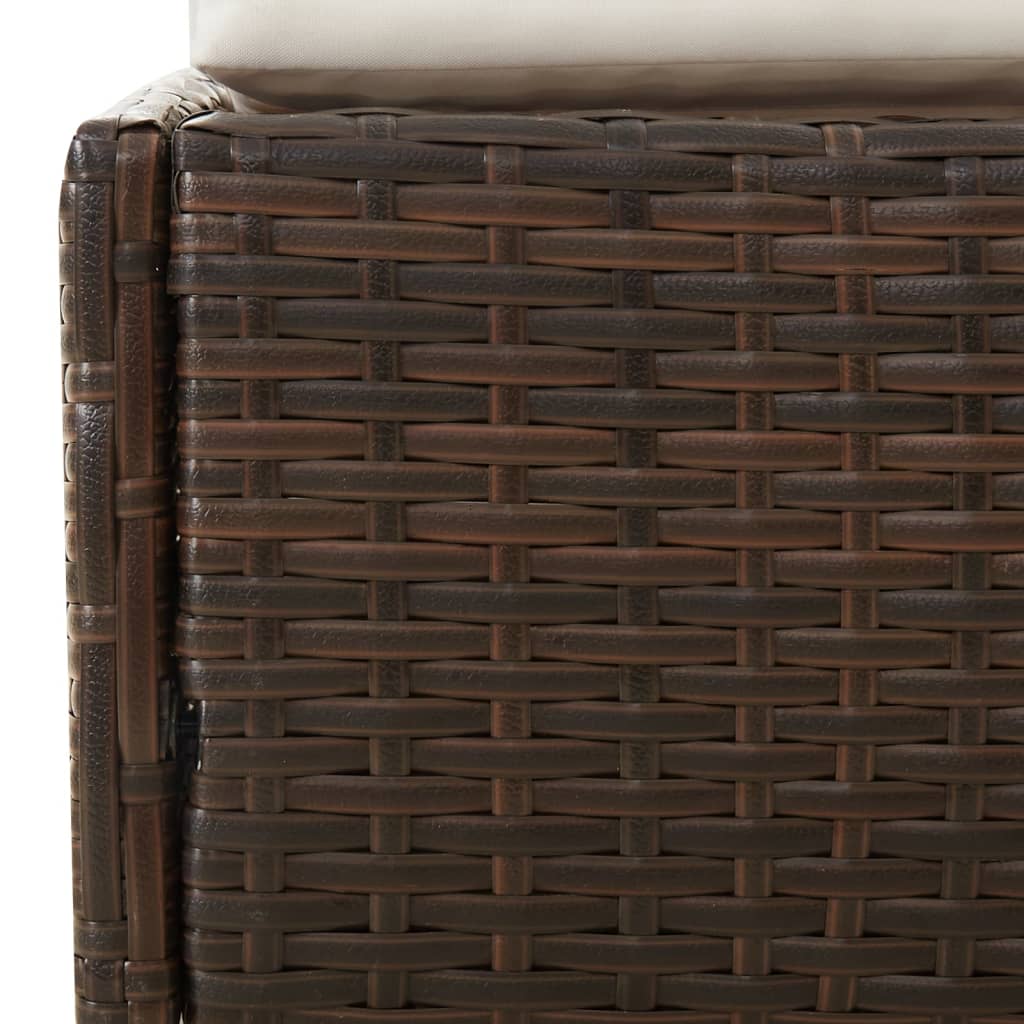 Ligbed Xandra - 200x114x128 cm - inklapbaar dak - bruin