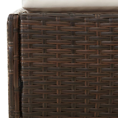 Ligbed Xandra - 200x114x128 cm - inklapbaar dak - bruin