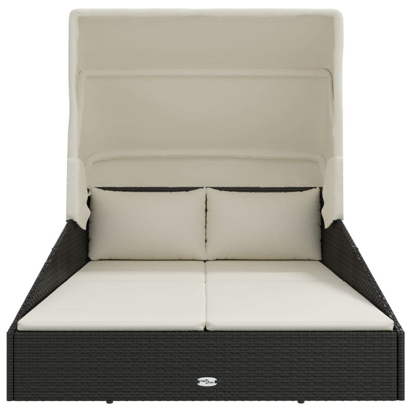 Ligbed met  inklapbaar dak - (200x114x128 cm)