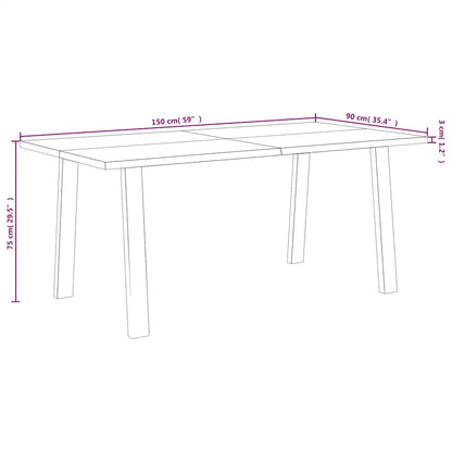 Eettafel Victor - massief acaciahout