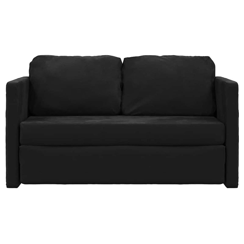 Slaapbank Rowan - uitvouwbaar - zwart