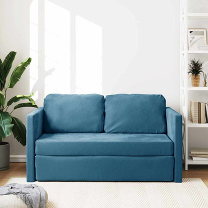 Slaapbank Rowan - uitvouwbaar - blauw