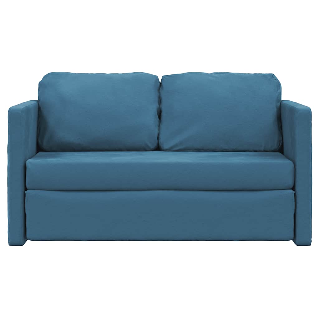 Slaapbank Rowan - uitvouwbaar - blauw