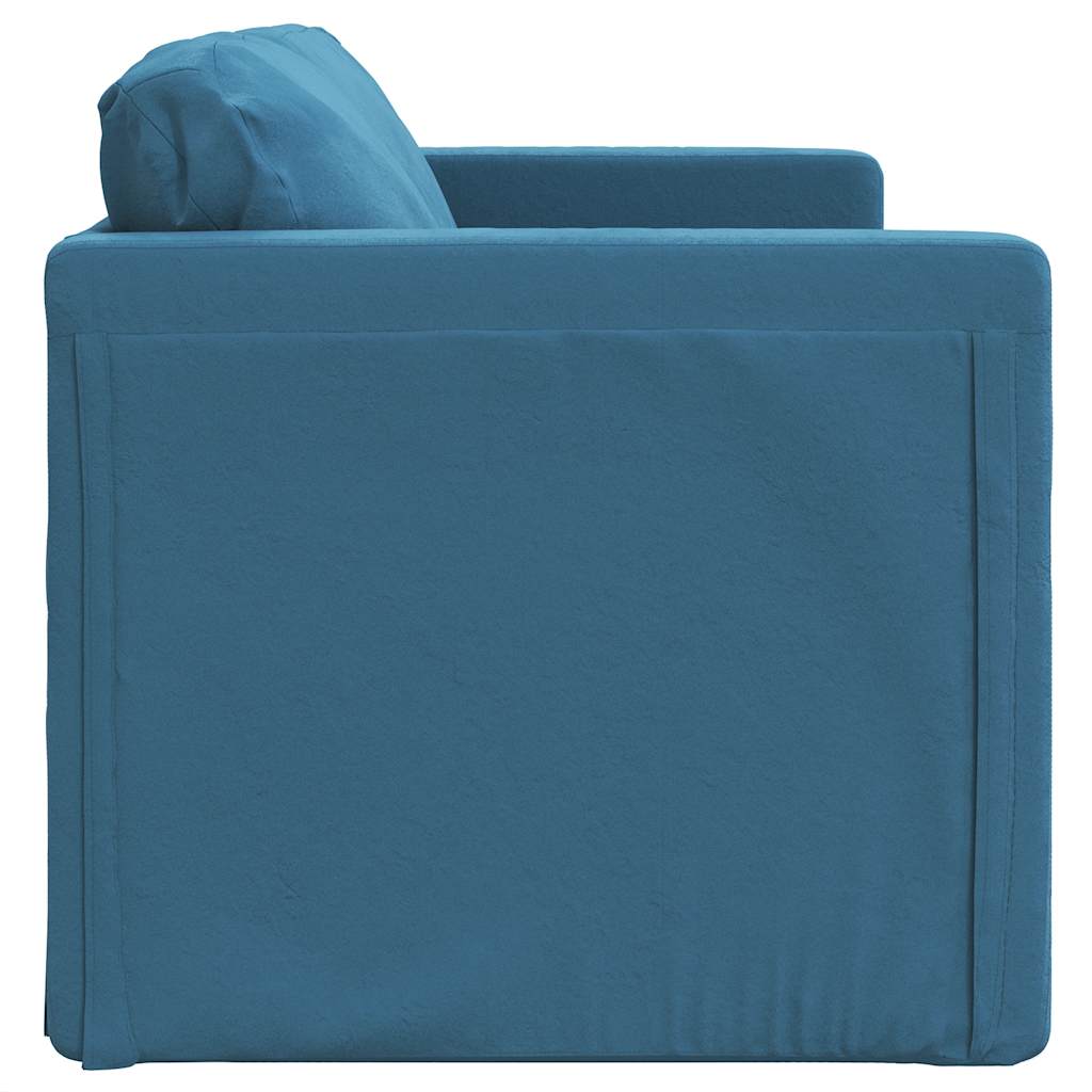 Slaapbank Rowan - uitvouwbaar - blauw