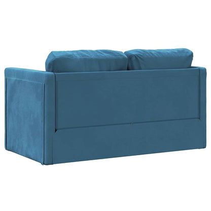 Slaapbank Rowan - uitvouwbaar - blauw
