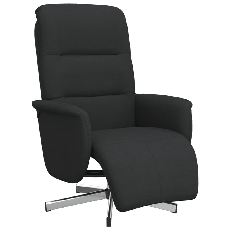 Fauteuil Annette - stof - met voetensteun - zwart – extra afbeelding
