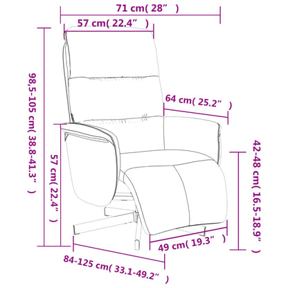 Fauteuil Annette - stof - met voetensteun - donkergroen