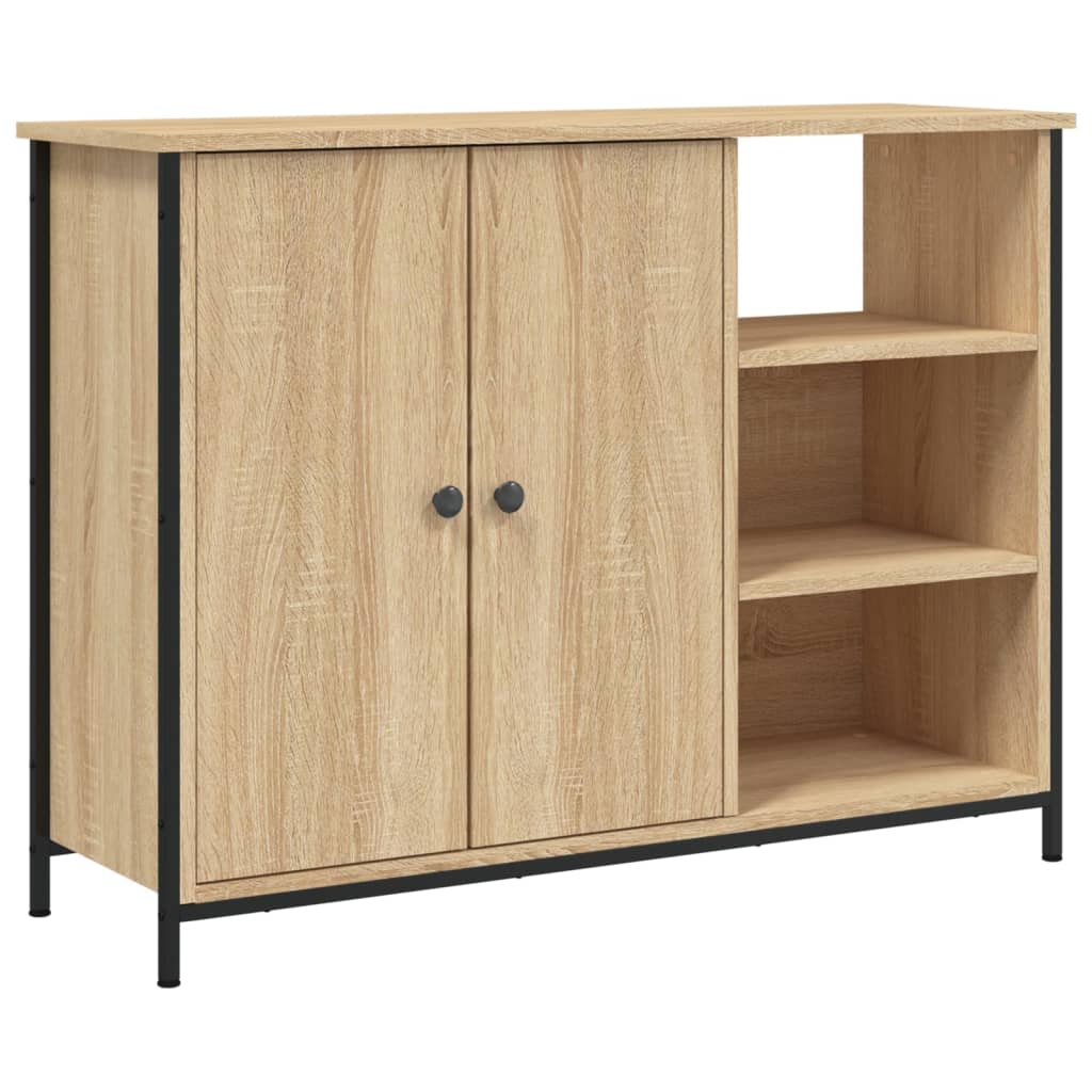 Dressoir Pepijn - bewerkt hout - sonoma eiken