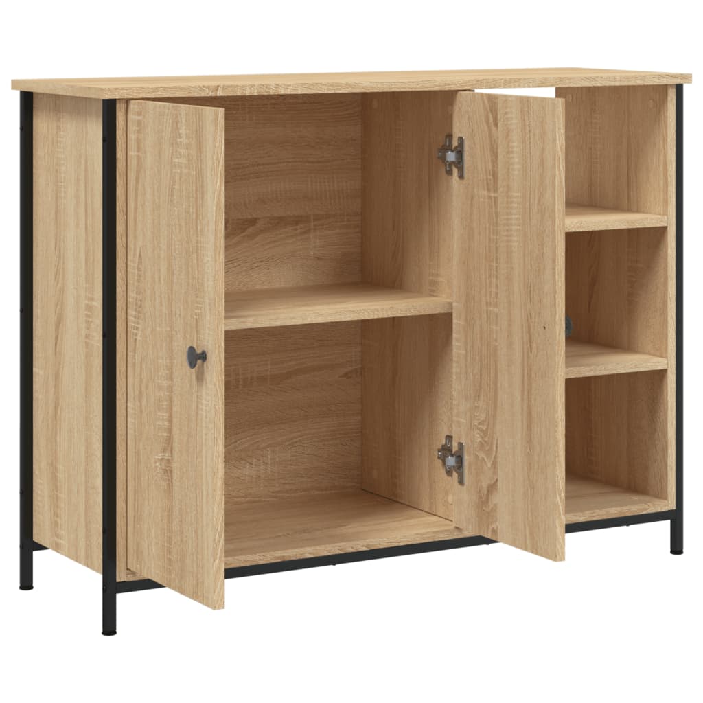 Dressoir Pepijn - bewerkt hout - sonoma eiken