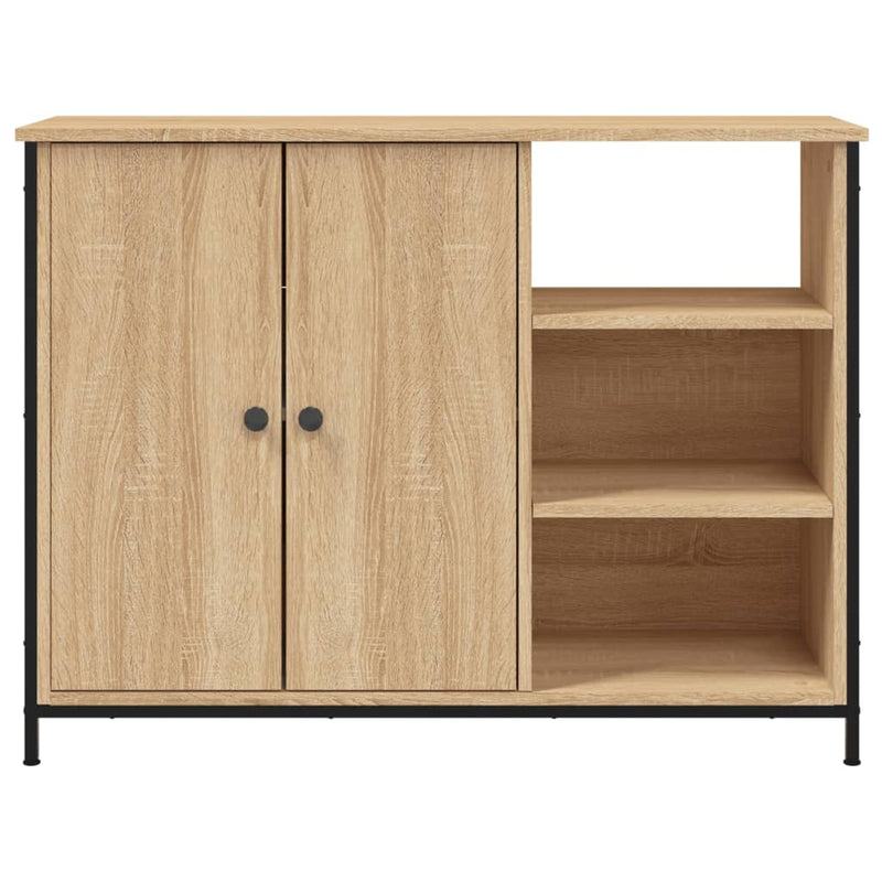 Dressoir Pepijn - bewerkt hout - sonoma eiken