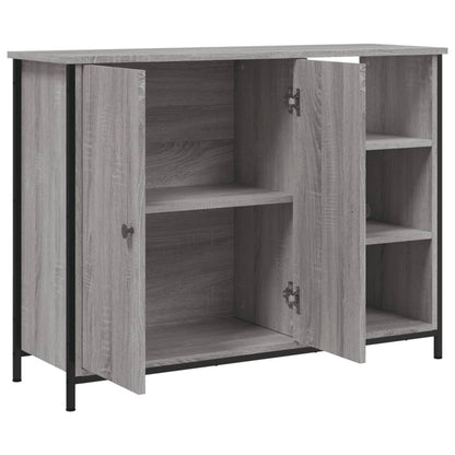 Dressoir Pepijn - bewerkt hout - grijs sonoma