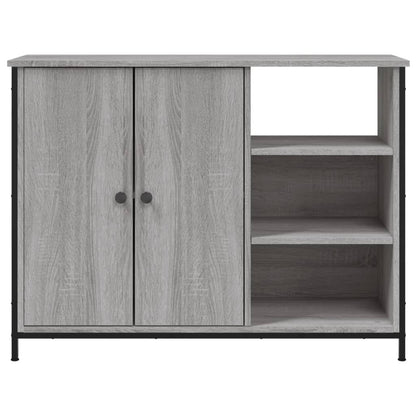 Dressoir Pepijn - bewerkt hout - grijs sonoma