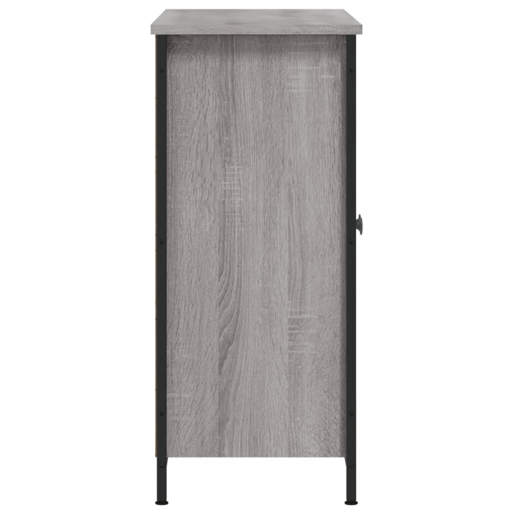 Dressoir Pepijn - bewerkt hout - grijs sonoma