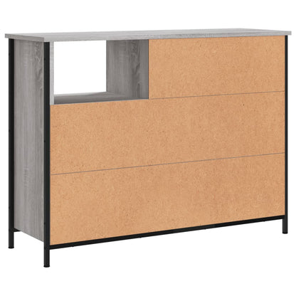 Dressoir Pepijn - bewerkt hout - grijs sonoma