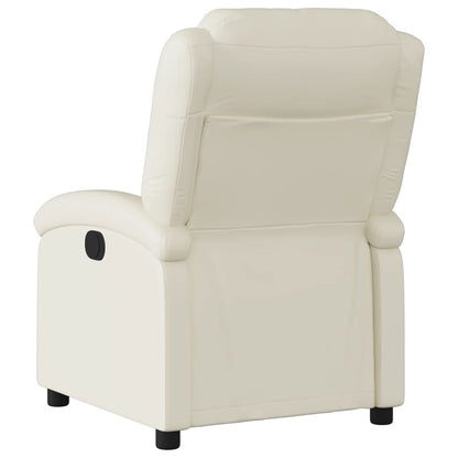 Fauteuil Karlijn - kunstleer - elektrisch verstelbaar - crème