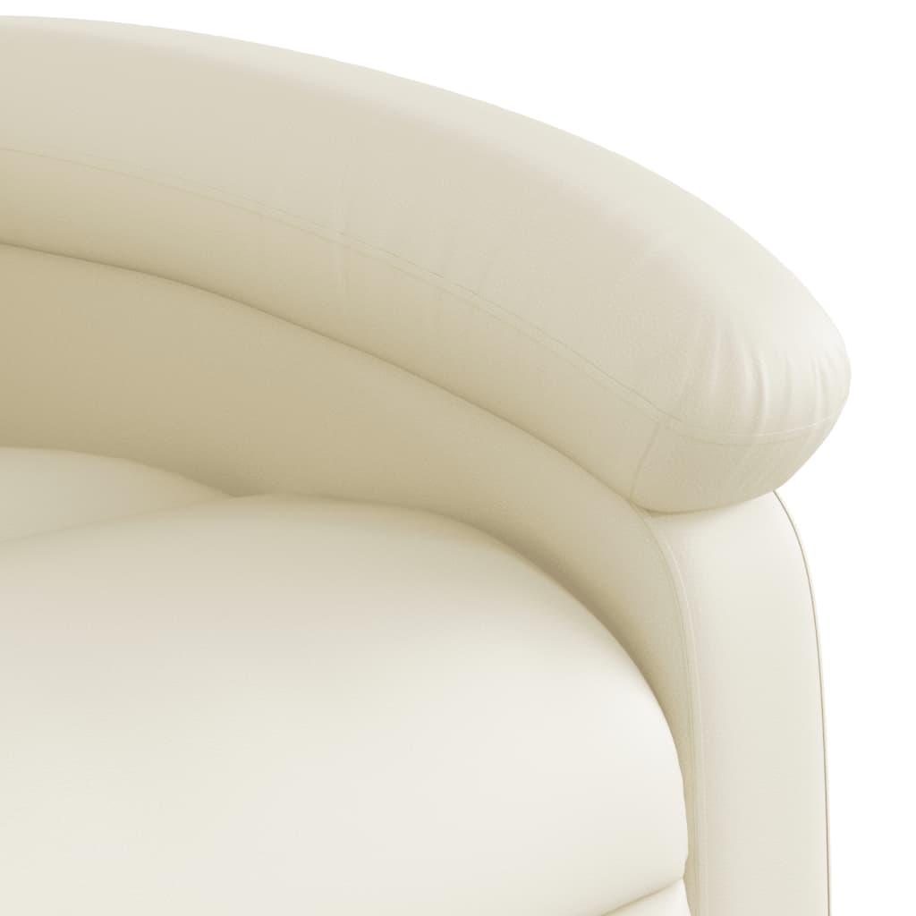 Fauteuil Karlijn - kunstleer - elektrisch verstelbaar - crème