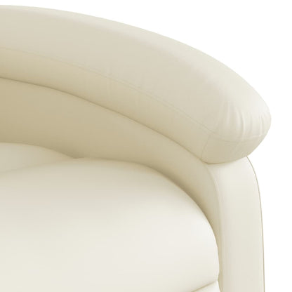 Fauteuil Karlijn - kunstleer - elektrisch verstelbaar - crème
