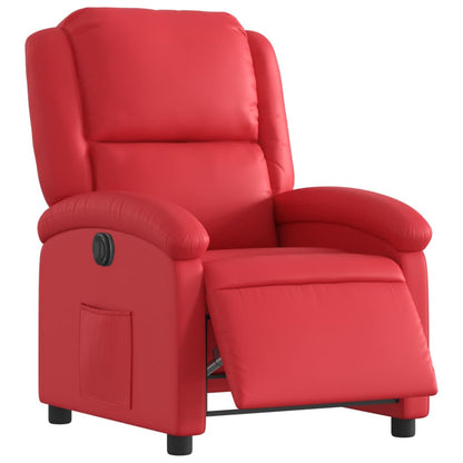 Fauteuil Karlijn - kunstleer - elektrisch verstelbaar - rood