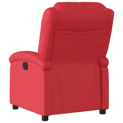 Fauteuil Karlijn - kunstleer - elektrisch verstelbaar - rood