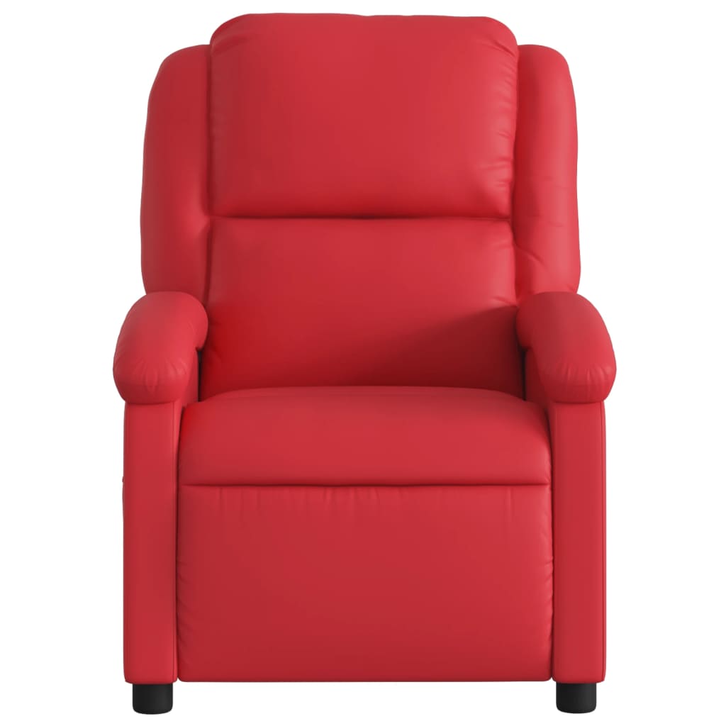 Fauteuil Karlijn - kunstleer - elektrisch verstelbaar - rood