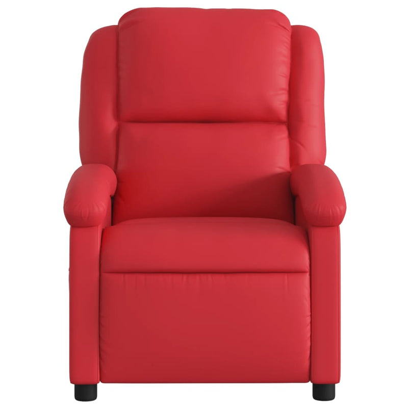 Fauteuil Karlijn - kunstleer - elektrisch verstelbaar - rood