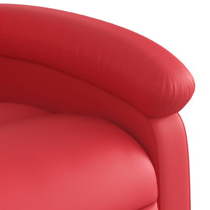 Fauteuil Karlijn - kunstleer - elektrisch verstelbaar - rood