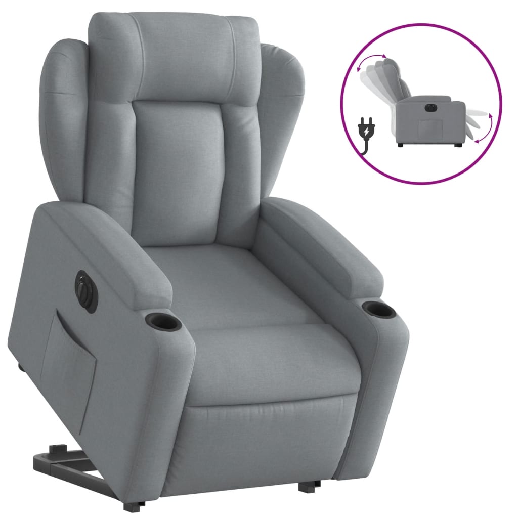 Fauteuil Tom - elektrisch verstelbaar - lichtgrijs