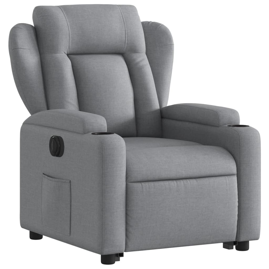 Fauteuil Tom - elektrisch verstelbaar - lichtgrijs