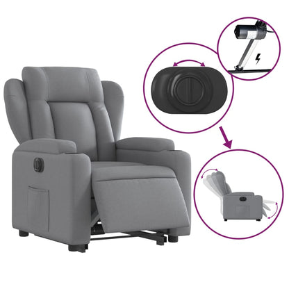Fauteuil Tom - elektrisch verstelbaar - lichtgrijs