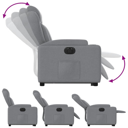Fauteuil Tom - elektrisch verstelbaar - lichtgrijs