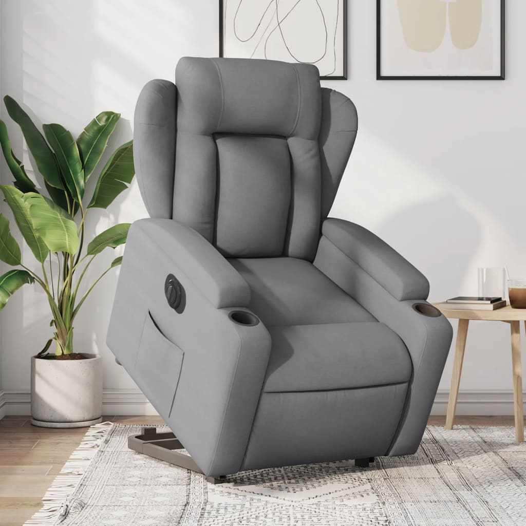 Fauteuil Tom - elektrisch verstelbaar - lichtgrijs