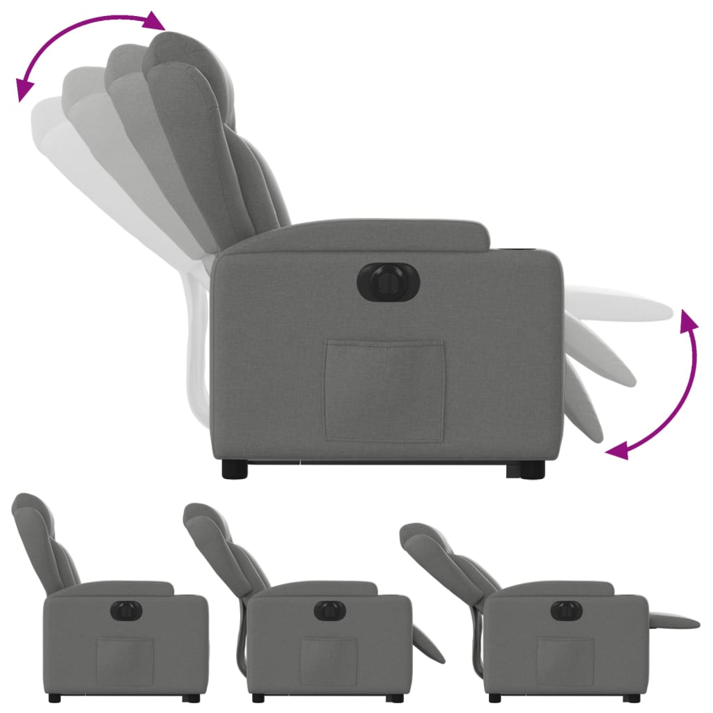 Fauteuil Tom - elektrisch verstelbaar - donkergrijs
