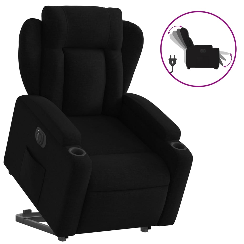 Fauteuil Tom - elektrisch verstelbaar - zwart