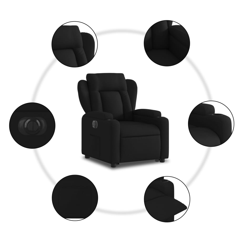 Fauteuil Tom - elektrisch verstelbaar - zwart