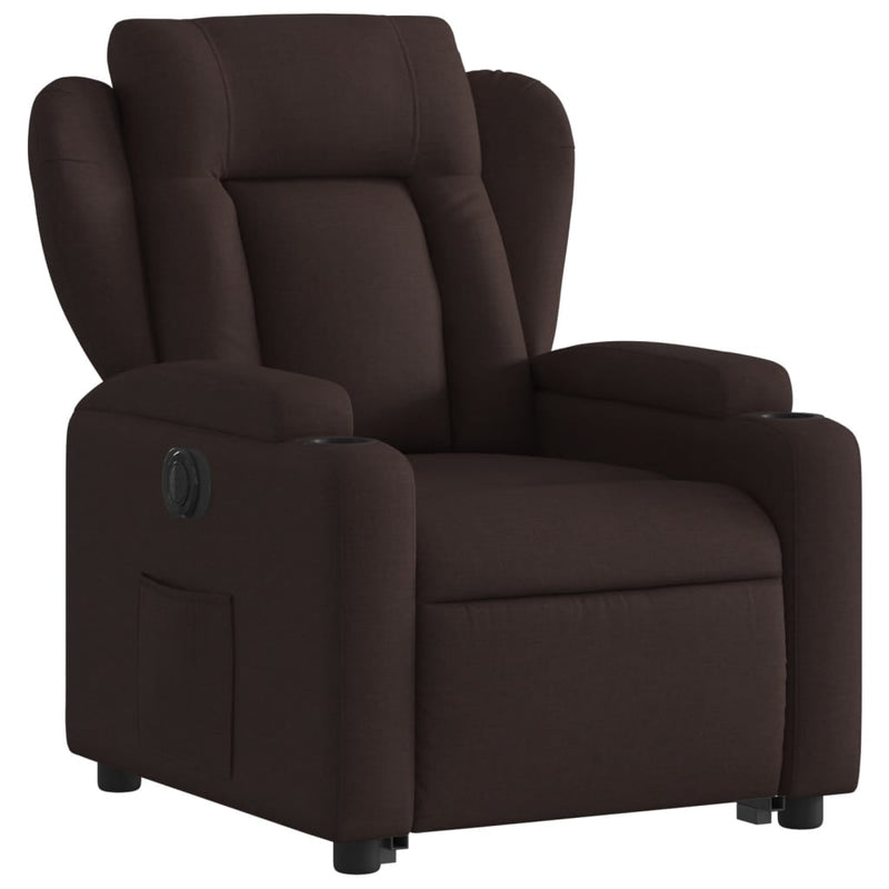 Fauteuil Tom - elektrisch verstelbaar - donkerbruin – extra afbeelding