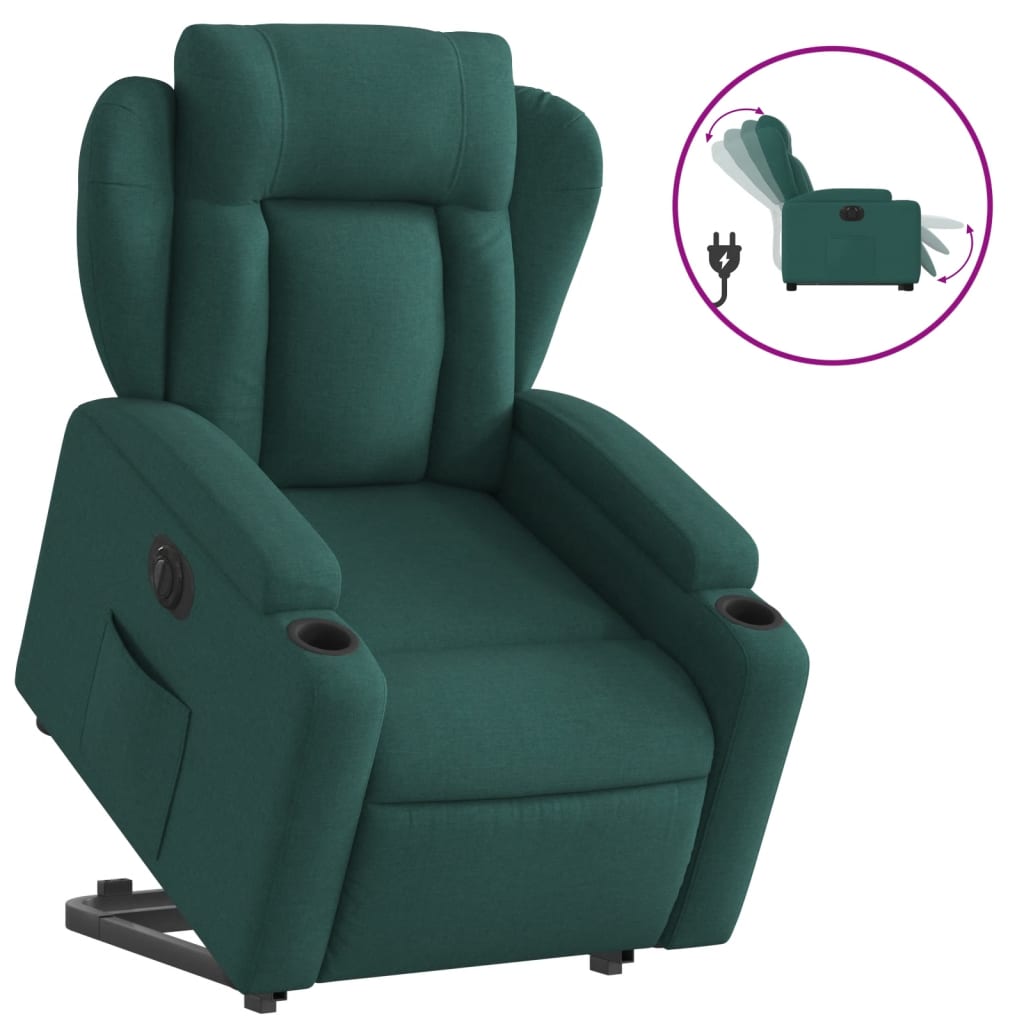 Fauteuil Tom - elektrisch verstelbaar - donkergroen
