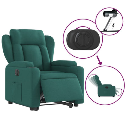 Fauteuil Tom - elektrisch verstelbaar - donkergroen