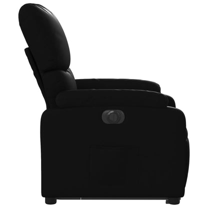 Fauteuil Ninthe - kunstleer - elektrisch - zwart
