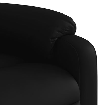 Fauteuil Ninthe - kunstleer - elektrisch - zwart